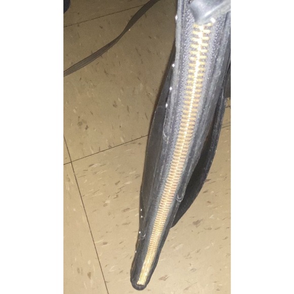 KORET New York TUDOR ZIP POUCH Clutch Purse Bag Black‎ Pre Owned - Picture 14 of 15